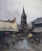 BOGGS FRANK 1855-1926,Marché de Honfleur,1898,Bayeux Encheres FR 2023-12-10