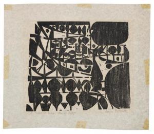 BOGHOSIAN Varujan 1926-2020,Untitled abstract,c. 1960,Eldred's US 2023-08-30
