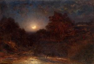 BOGOLJUBOFF Alexei Petrovich 1824-1896,Moonlit Night,1883,MacDougall's GB 2023-12-05