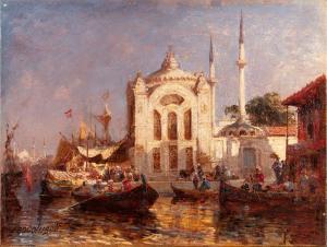 BOGOLJUBOFF Alexei Petrovich 1824-1896,The Dolmabahçe Mosque, Constantinople,Sotheby's GB 2022-10-25