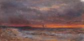 BOGOLJUBOFF Alexei Petrovich 1824-1896,THE SEA AT SUNSET,Bukowskis SE 2011-12-14