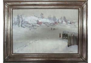 BOGOMAZOV Vladimir Pavlovich 1916-1994,Winter in Volkhov,1970,Lots Road Auctions GB 2017-11-12