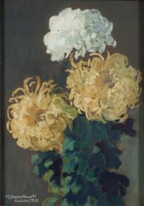 BOGUSLAWSKI Stanislaw 1893-1964,Chrysanthemums,1932,Desa Unicum PL 2023-07-25