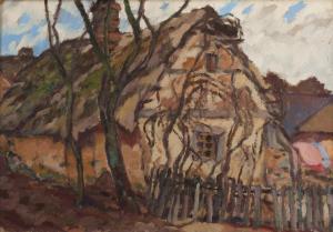 BOHACEK Karel 1886-1928,Rural Edifice,1918,Palais Dorotheum AT 2015-03-07