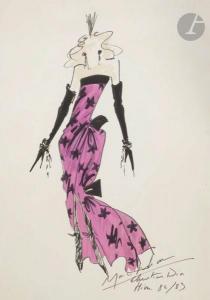 BOHAN Marc 1926,Robe pour Christian Dior, collection hiver 1982-83,1982,Ader FR 2020-06-03