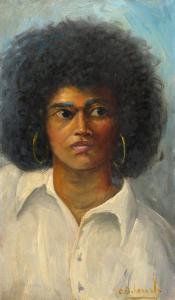BOHANNAH Charles F 1910-1985,Portrait of a Woman,1970,Treadway US 2019-11-24