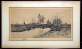 BOHDE George W 1900-1900,Dutch Landscape,1893,Ro Gallery US 2018-08-23