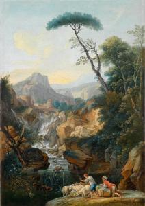 BOHER Francois 1769-1825,Italian mountain landscape,Palais Dorotheum AT 2013-10-15
