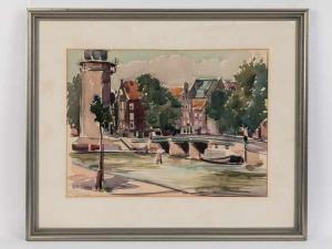 BOHLIG Rolf 1904-1979,'Oude Waal' in Amsterdam,1952,Mette DE 2019-11-06
