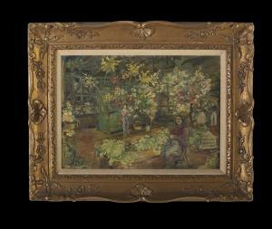 bohlman Edgar Lemoine 1902,Flower Market,1902,New Orleans Auction US 2015-10-16