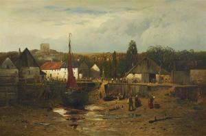 BOHM Alfred 1830-1895,View of a Coastal Landscape in Normandy,1873,Lempertz DE 2014-09-24
