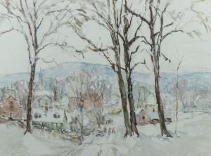 BOHM C. Curry 1894-1971,Untitled (Winter Scene),Hindman US 2022-07-07