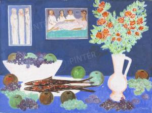 BOHM Lipot 1916-1995,Enterieur (Still Life With Fish),Pinter HU 2024-02-28