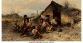 BOHM Pál 1839-1905,Idle hours on the Hungarian plain,Heritage US 2021-12-03