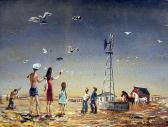 BOHROD Aaron 1907-1992,Figures and Birds,1940,Ripley Auctions US 2007-10-28