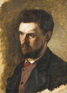 BOHUMíR Roubalík 1845-1928,A Portrait of a Man,1871,Palais Dorotheum AT 2012-09-22
