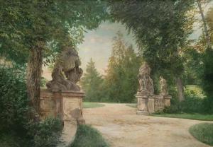 BOHUMíR Roubalík 1845-1928,From the Royal Garden at Prague Castle,Palais Dorotheum AT 2009-09-19