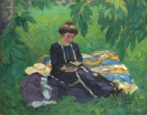 BOHUMIL Lizner 1881,Resting under the Trees,Palais Dorotheum AT 2015-05-23