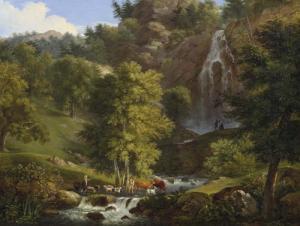 BOICHARD Henri Joseph 1783-1850,Kleine Schlucht bei Tivoli. 1824.,1824,Galerie Koller CH 2006-09-18