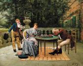 BOICHARD Lucien Georges 1889,The Chess Game,1926,Neal Auction Company US 2007-04-14