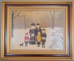 BOILAUGES Fernand 1891-1991,Portrait de famille en hiver,Morand FR 2023-11-16