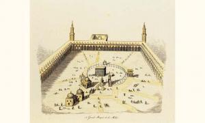 BOILLY Alphonse 1801-1867," Grande Mosquée de la Mecque ".,Gros-Delettrez FR 2004-03-15