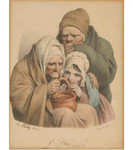 BOILLY Louis Leopold 1761-1845,L'Hiver,1824,Ripley Auctions US 2011-01-22