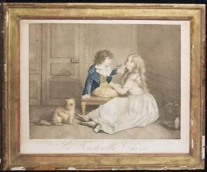 BOILLY Louis Leopold 1761-1845,La Tourterelle Chérie par Allais,Christie's GB 2006-10-17