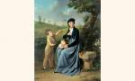 BOILLY Louis Leopold,Portrait d'une mère et ses deux enfants dans un pa,De Nicolay 2001-12-12