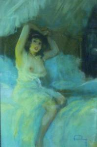 BOIS Fortune Louis 1900-1900,Femme en déshabillé au lever,Tajan FR 2009-01-14