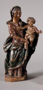 BOIS Fortune Louis 1900-1900,Vierge à l'Enfant Jésus,Versailles Enchères FR 2017-06-18