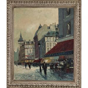BOIS Francois 1829-1913,PARIS CAFE, MONTMARTRE,Waddington's CA 2011-10-20