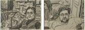 BOISROND Francois 1959,Deux portraits d'hommes,Mercier & Cie FR 2021-03-07