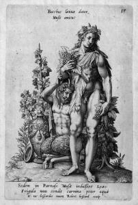 BOISSARD ROBERT 1570-1603,Stehender Bacchus mit kniendem Satyr,Galerie Bassenge DE 2019-05-29