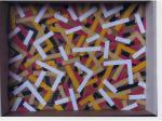 BOISSEAU PIERRE,Collage peinture acrylique, étude sur carton,Puyol FR 2007-05-07