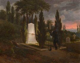 BOISSELIER Antoine Félix 1790-1857,La tombe des Boucher du Minguy au cimetière du P,1824,De Maigret 2021-06-30
