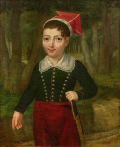 BOISSIER André Claude 1760-1833,Portrait de garçon en uniforme,1824,Daguerre FR 2019-03-29