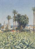 BOISSIER J 1900-1900,Blick auf Las Palmas mit Kathedrale Santa Ana,1951,Dobiaschofsky CH 2010-11-10