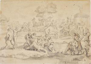 BOITARD Francois 1670-1715,Classical Scene with Elephants,Sotheby's GB 2021-09-23
