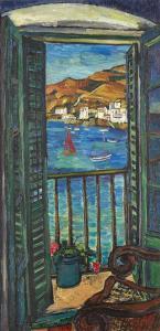 BOITEL Maurice 1919-2007,Fenêtre à Cadaqués, Espagne,1959,Rosebery's GB 2023-03-14