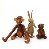 BOJESEN Kay 1886-1958,Three toy figures of patinated teak,Bruun Rasmussen DK 2017-04-18