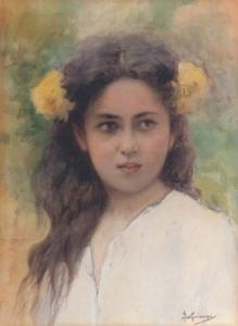 BOKATSIABI Vikentos 1856-1933,Girl,Sotheby's GB 2002-10-02