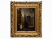BOKELMANN Christian Ludwig 1844-1894,Grandmother with Child,1887,Auctionata DE 2015-03-24