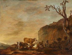 BOKENES Hans 1640-1648,Landscape with Herdsmen,Van Ham DE 2015-11-13