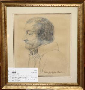 BOKLUND Johan Christoffer 1817-1880,Mansporträtt,Crafoord SE 2016-03-19