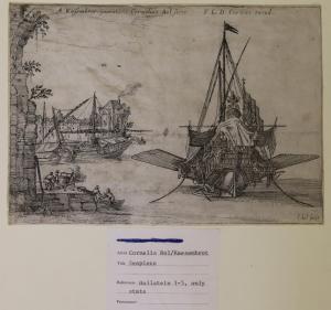 BOL Cornelis 1589-1666,De pauselijke galei met een roeiboot in een Italia,Venduehuis NL 2016-03-02