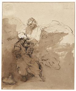 BOL Ferdinand 1616-1680,AN ANGEL APPEARING TO AN OLD MAN,Sotheby's GB 2019-03-28