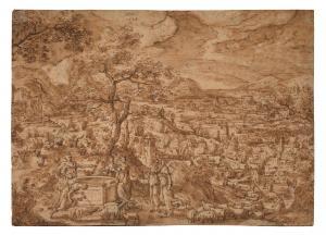 BOL Hans 1534-1593,Moïse et les filles de Jéthro au pu,1568,Artcurial | Briest - Poulain - F. Tajan 2023-12-13