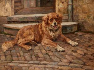 BOLAND DE SPA Charles H.D 1850,Chien gardant le parvis,Horta BE 2024-04-22