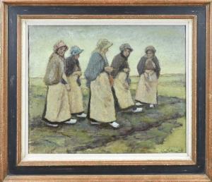 BOLDING Kees 1897-1979,Women farm workers,Twents Veilinghuis NL 2024-01-11
